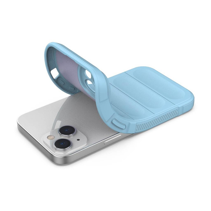 Magic Shield Case case for iPhone 14 flexible armored case light blue