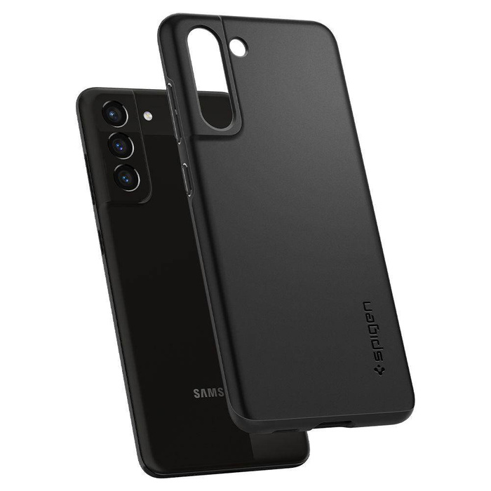 Spigen Samsung Galaxy S21 FE Thin Fit Funda Negro + Vidrio