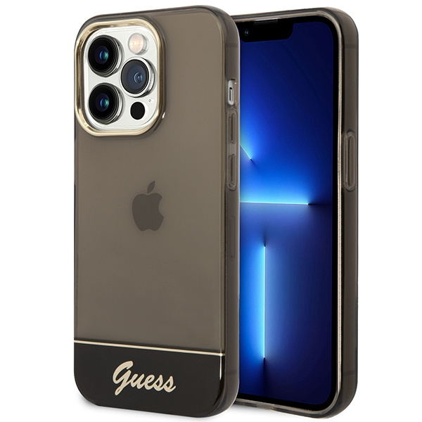 Case GUESS Apple iPhone 14 Pro Max Translucent Black Hardcase