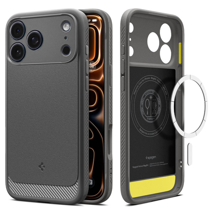 Spigen Rugged Armor Mag MagSafe IPhone 17 PRO GRIS