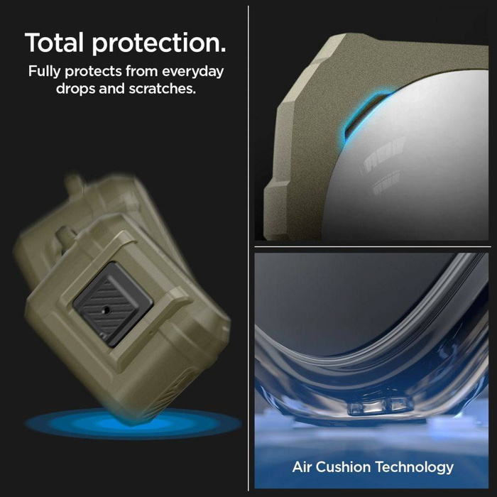 Obal Spigen Lock Fit Airpods Pro 1 / 2 Vintage Khaki Case