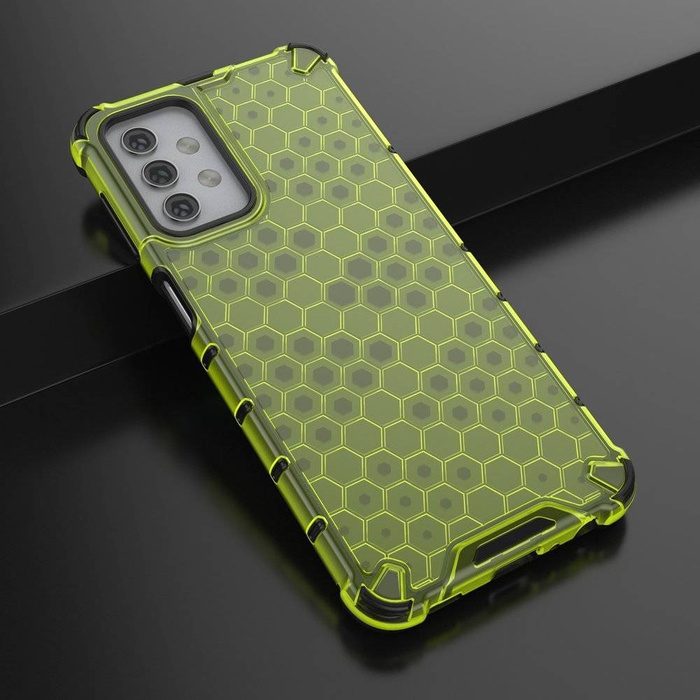 Honeycomb coque housse blindée avec cadre en gel Samsung Galaxy A32 5G vert