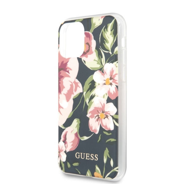 Cover Guess Apple iPhone 11 Pro Max blu navy N°3 Flower Collection Case