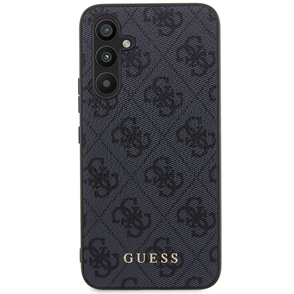 Guess GUHCSA54G4GFGR A54 5G A546 gris/gris dur case 4G Metal Gold Logo