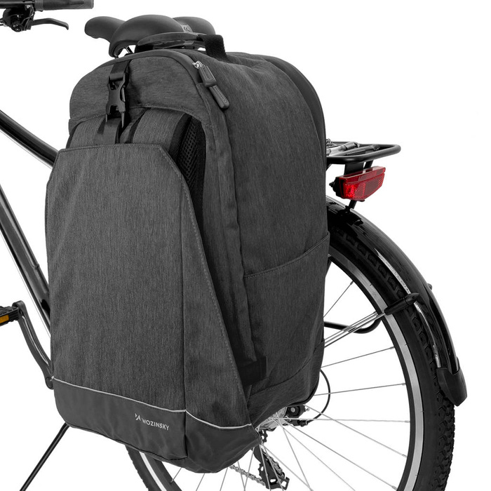 Wozinsky portaequipajes para bicicleta mochila para bicicleta con marco 2in1 30l negro (WBB33BK)