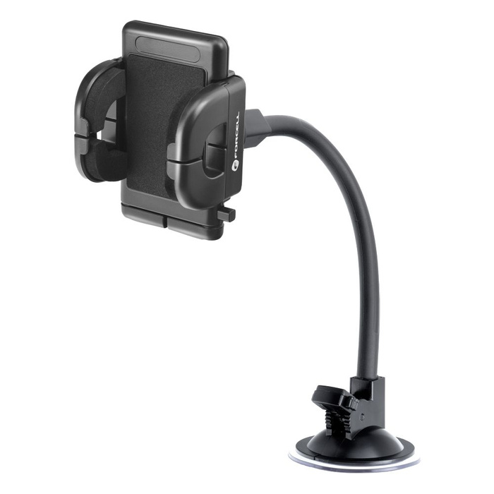 Uchwyt na telefon do samochodu uniwersalny Forcell F-Grip Regular 27 cm do szyby / deski / kratki czarny
