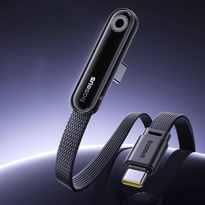 Kabel Baseus MVP 3 USB-C - USB-C 100W kątowy 1m - czarny