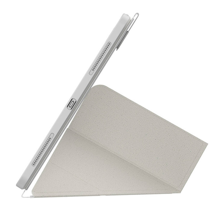 Baseus Safattach Y-type pour iPad Pro 12.9" 2018/2020/2021 housse avec support blanc (ARCX010102)