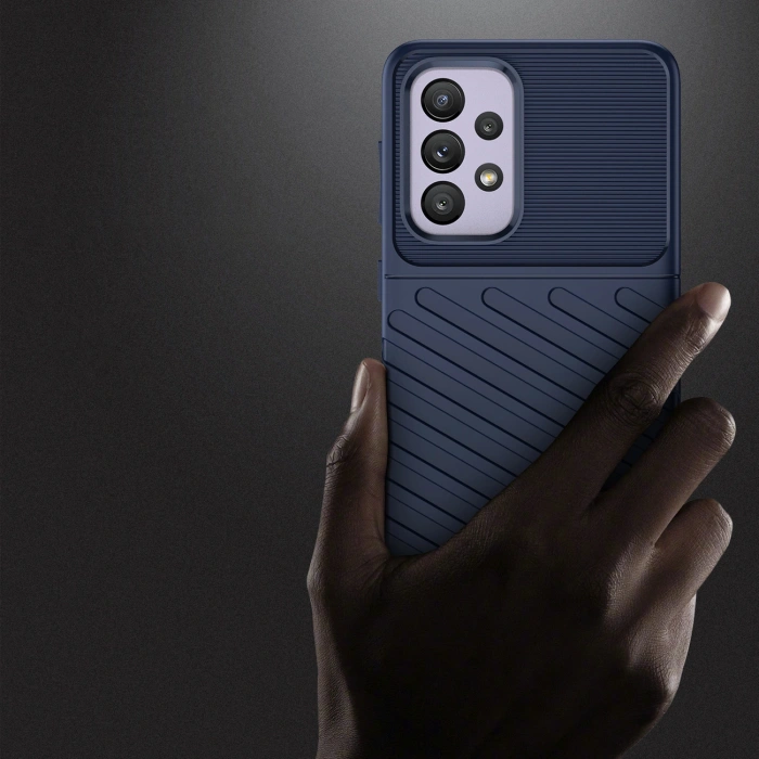 Thunder Case elastyczne pancerne etui pokrowiec Samsung Galaxy A33 5G niebieski