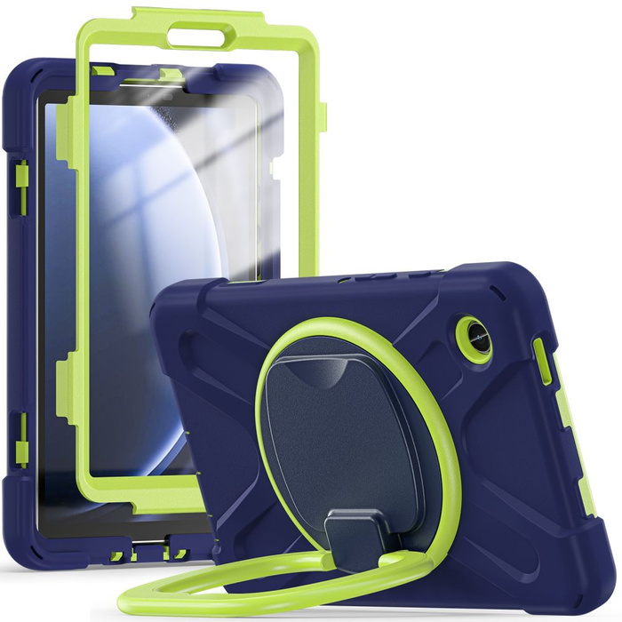 Coque Tech-protect X-armor Samsung Galaxy Tab A9 8.7 X110 / X115 Navy Lime Case