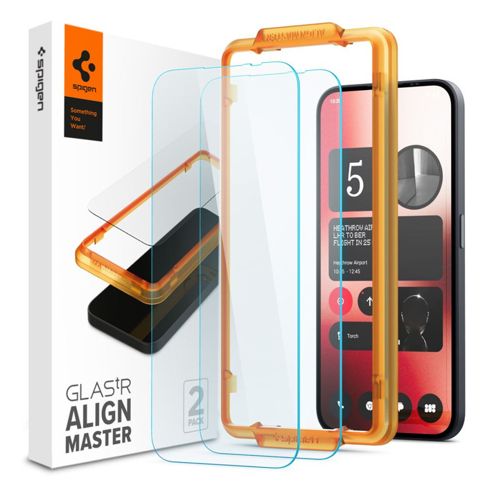 Tempered Glass Spigen ALM GLAS.TR 2ER-PACK NOTHING PHONE 2A KLAR