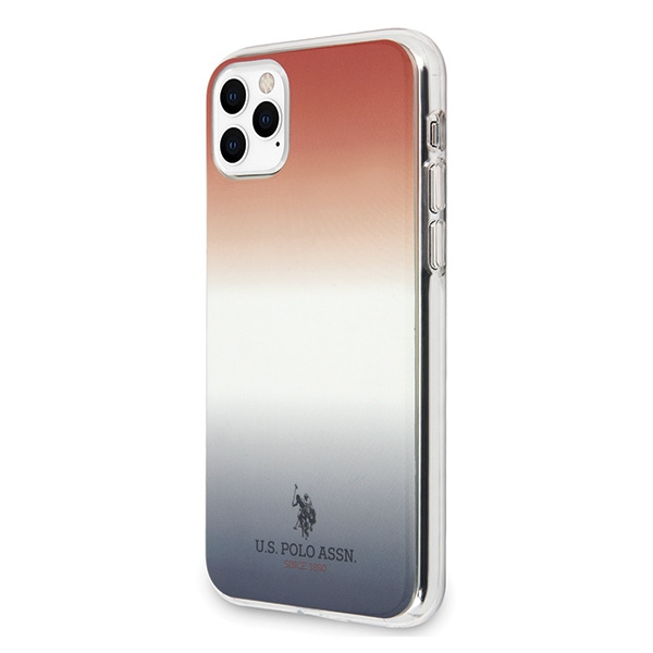Puzdro US POLO Apple iPhone 11 Pro Max Gradient Pattern Collection Red Blue Case