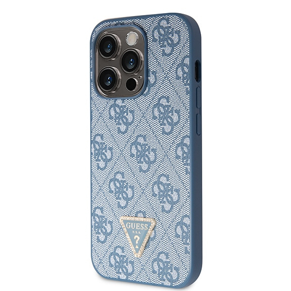 Coque Guess GUHCP15XP4TDSCPB iPhone 15 Pro Max 6.7" bleu/bleu durcase Crossbody 4G Metal Logo Case
