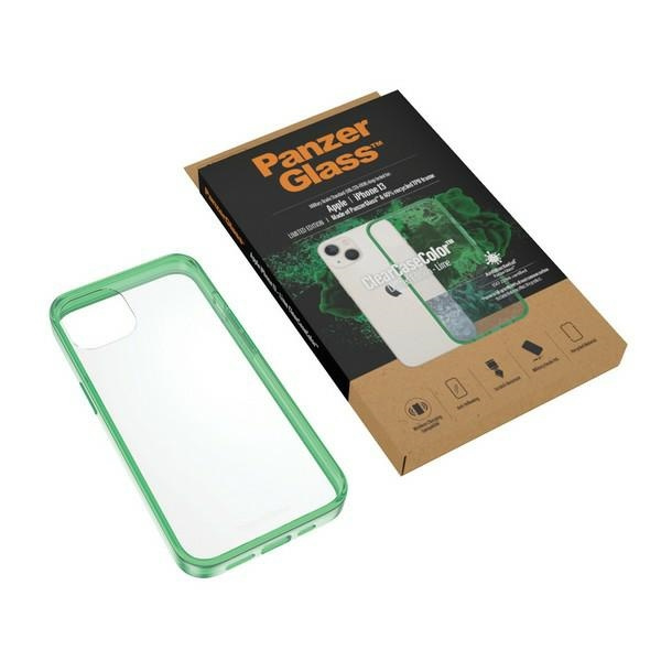 PanzerGlass ClearCase iPhone 13 6.1" Antibakteriell Militärgrad Kalk 0334