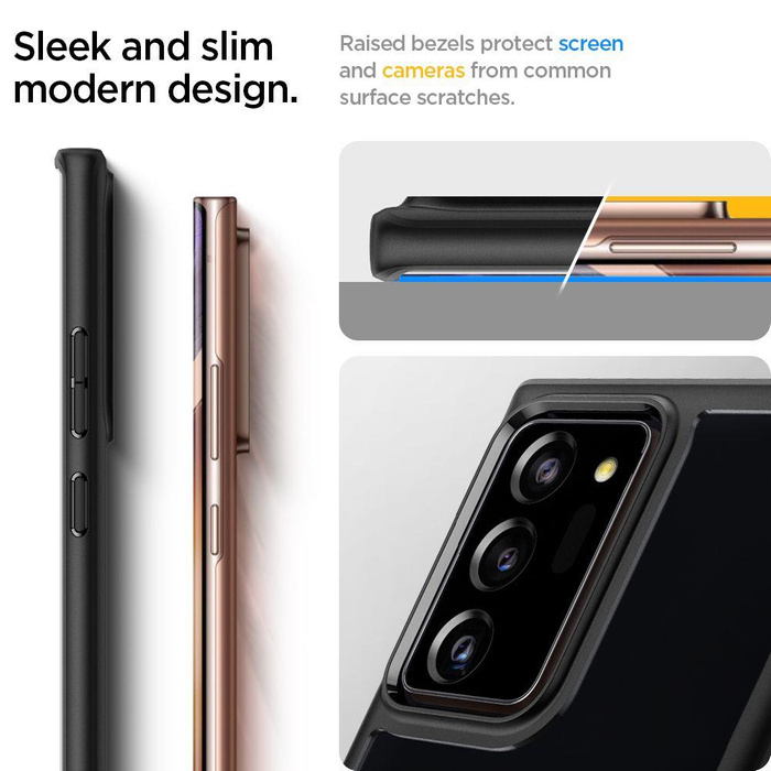 Telefontok SPIGEN Ultra Hybrid S amsung Galaxy Note 20 Ultra Fekete tok