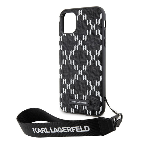 Karl Lagerfeld KLHCN61SAKLMBSK iPhone 11 / Xr 6.1" nero/nerocase Monogram Losange Saffiano