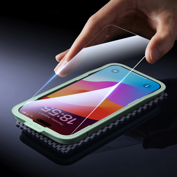 Tempered Glass Ugreen SP630 with mounting frame for iPhone 16 Pro Max (2 pcs.)