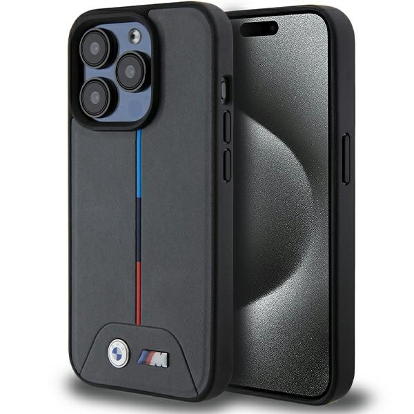 Case Bmw Bmhmp15l22pvta IPhone 15 Pro 6.1" Grey/grey Hardcase M Quilted Tricolor MagSafe Case