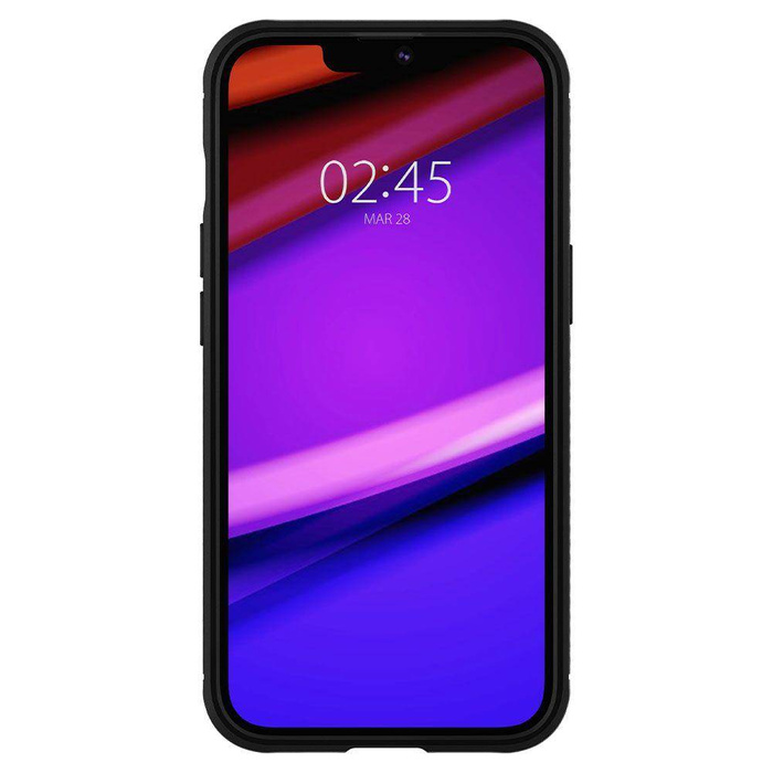 Hülle iPhone 13 Spigen Rugged Armor MATTE BLACK Case + Tempered Glass Full Cover Spigen iPhone 13