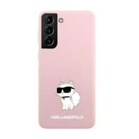 Obal Karl Lagerfeld Silicone NFT Choupette - Obal Samsung Galaxy S23 Ultra (růžový) Case