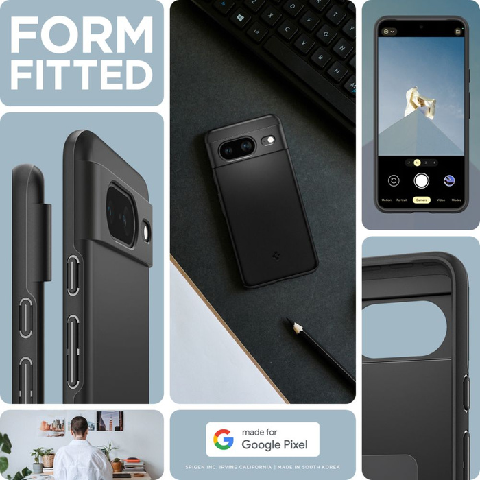 Funda Spigen Thin Fit Google Pixel 8 Negro