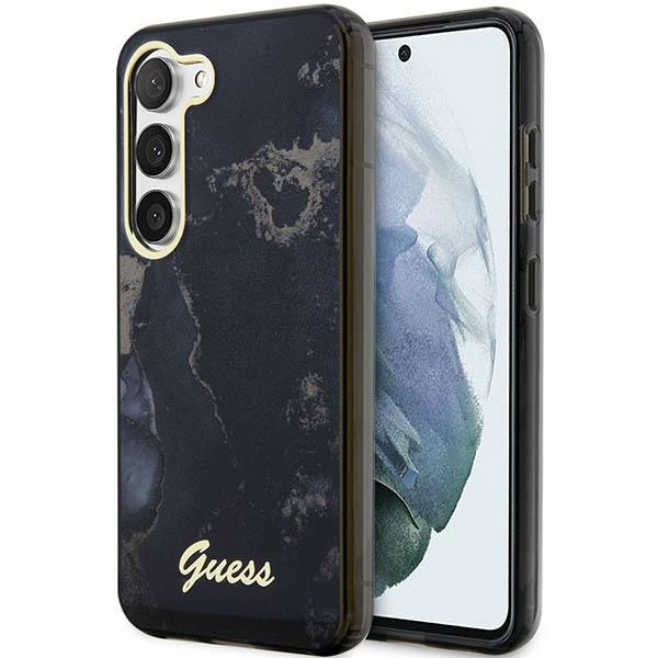 Coque Guess GUHCS23MHTMRSK S23 Plus S916 noir/noir durcase Golden Marble Collection Case