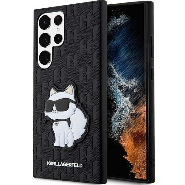 Hülle Karl Lagerfeld KLHCS23LSAKLHCPK S23 Ultra S918 hartcase schwarz/schwarz Saffiano Monogram Choupette Case
