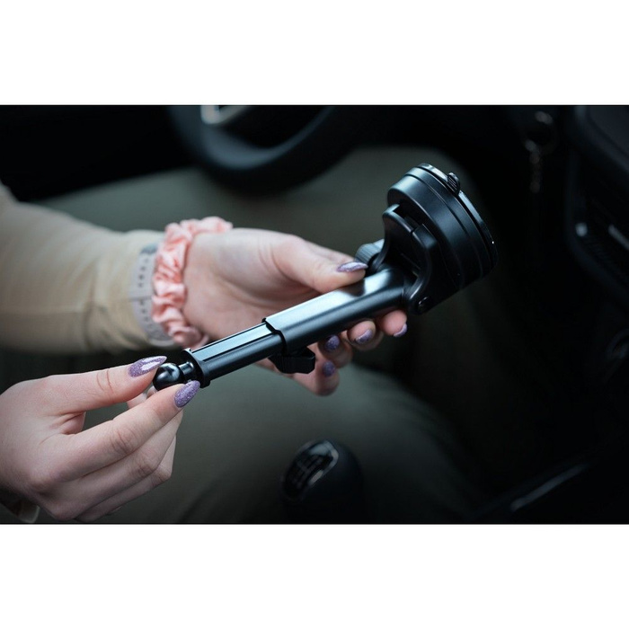 FORCELL F-Grip PrecisionX uchwyt samochodowy do szyby/deski/kratki kompatybilny z MagSafe czarny