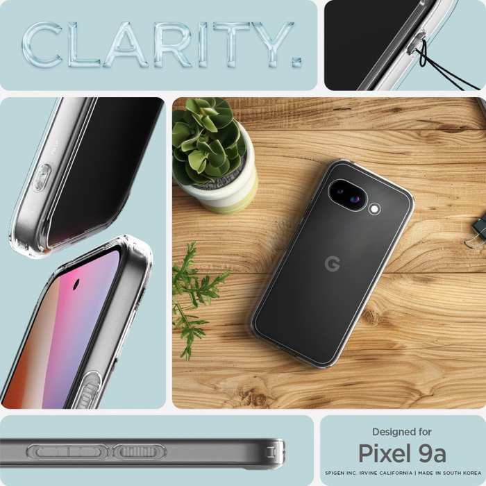 ETUI SPIGEN GOOGLE PIXEL 9A ULTRA HYBRID CRYSTAL CLEAR