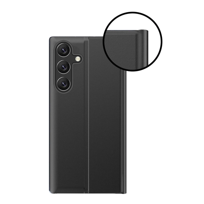 New Sleep Case Flip Cover with Stand Function for Samsung Galaxy A26 - Black