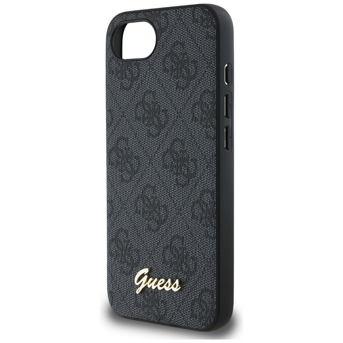 Etui Guess 4G Script Logo MagSafe do     iPhone 16e czarny