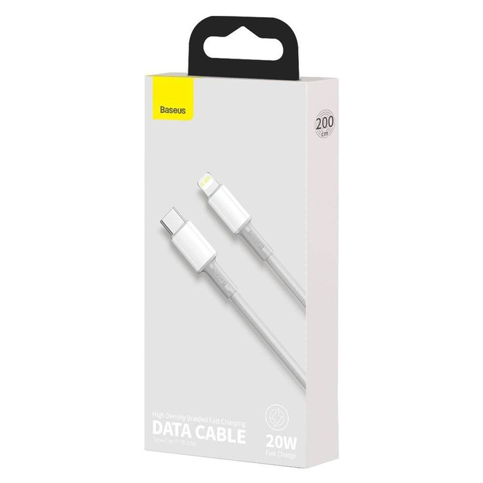 Baseus USB Type C cable - Lightning Fast Charging Power Delivery 20 W 2 m white (CATLGD-A02)