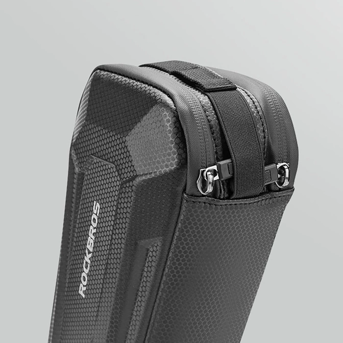 Borsa da bicicletta impermeabile Rockbros B66 per telaio - nera