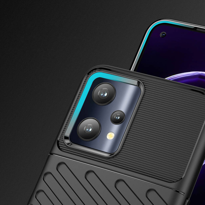 Thunder Case flexibilní pancéřovaný pouzdro kryt Realme 9 Pro černý