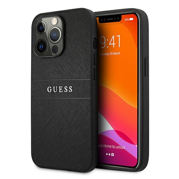 GUESS Apple iPhone 13 13 Pro Case Strap Black Case