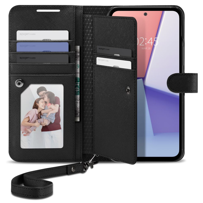 Cover Spigen PORTAFOGLIO "S" PLUS GALAXY A54 5G NERO