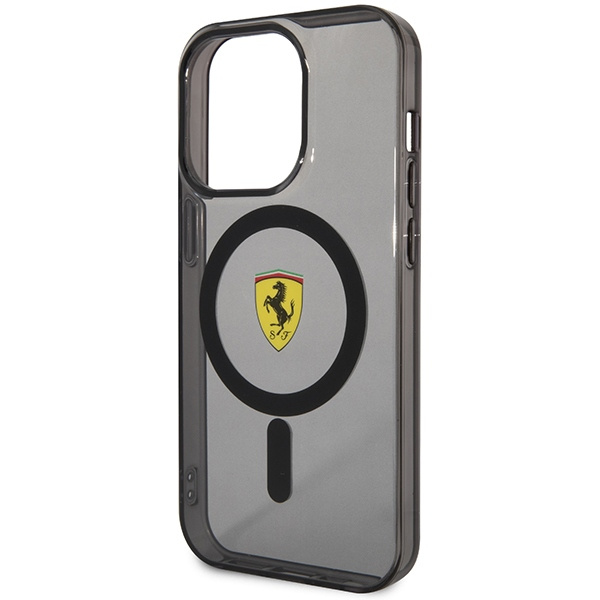 Coque Ferrari FEHMP14XURKK iPhone 14 Pro Max 6.7" noir/noircase Translucide MagSafe Case