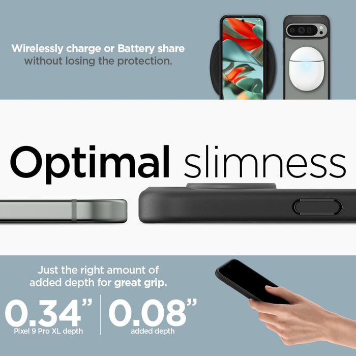 Spigen Ultra Hybrid MATTE GOOGLE PIXEL 9 PRO XL NERO
