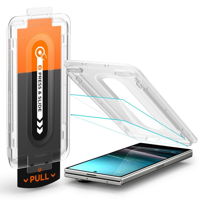 SPIGEN GLAS.TR "EZ FIT PRO" HD TEMPERED GLASS 2-PACK GALAXY Z FOLD 7 CLEAR