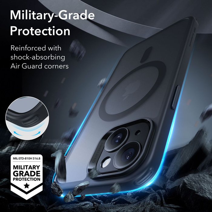 Etui ESR CLASSIC PRO SET HALOLOCK MAGSAFE IPHONE 15 FROSTED BLACK