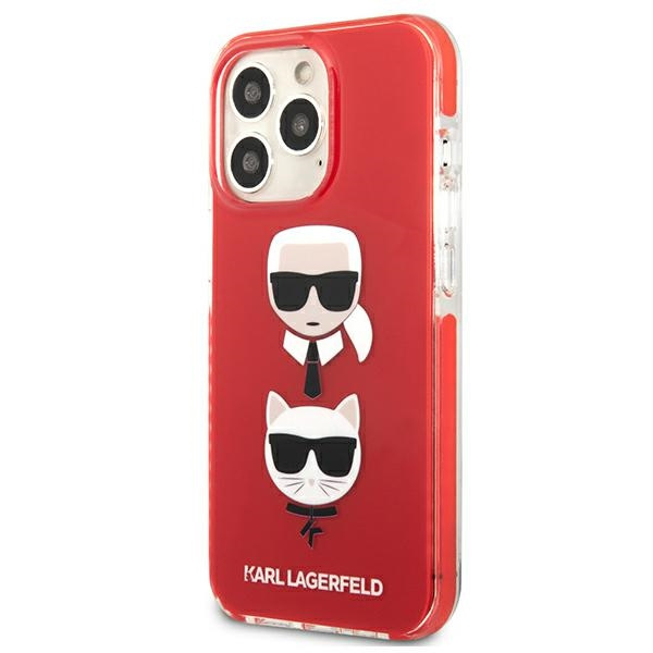 Case KARL LAGERFELD Apple iPhone 13 13 Pro Karl&Choupette Head Red Hardcase