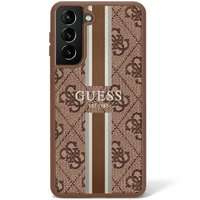 Cover Guess GUHCS23SP4RPSW S23 S911 marrone/marronecase 4G stampato a righe Case