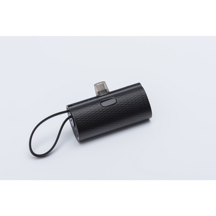 Powerbank Forcell F-Energy Power Plug F5K3 PD 20W 5000 mAh z wbudowanym złączem USB C czarny