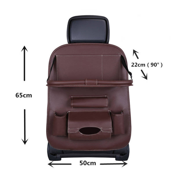Organisateur de siège de voiture étagère de protection de siège mini table basse