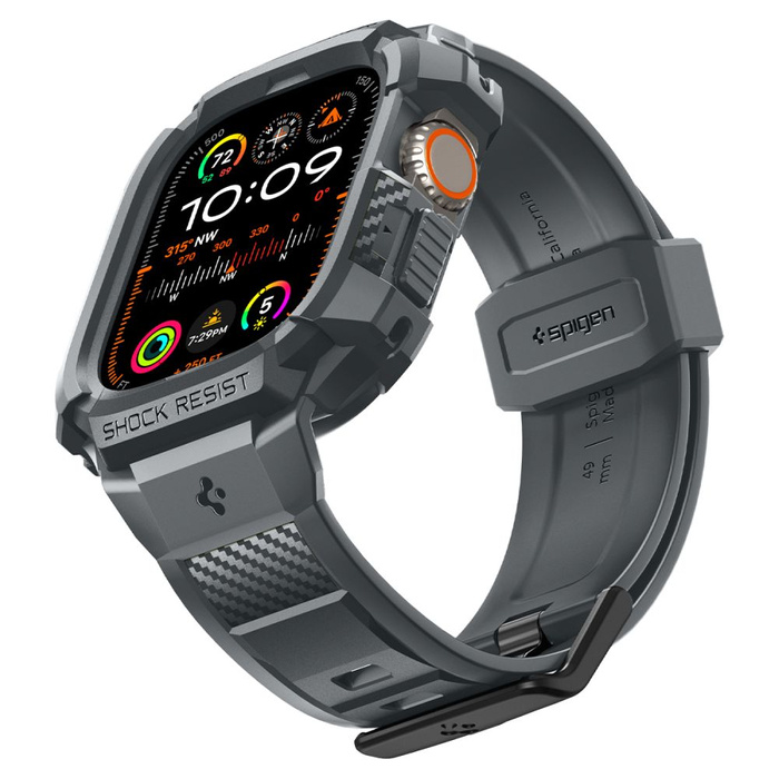 Correa Spigen Rugged Armor "pro" Apple Watch Ultra 1 / 2 (49 Mm) Gris oscuro