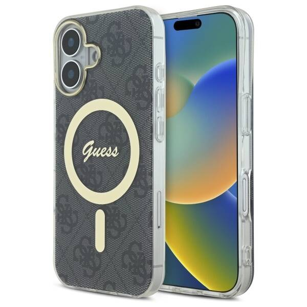 Etui Guess iPhone 16 Plus 6.7" czarny/black hardcase IML 4G MagSafe