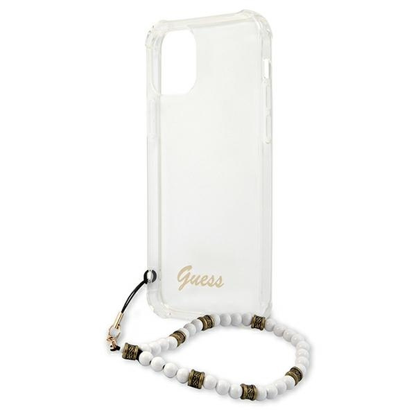 Coque GUESS Apple iPhone 12 Pro Max White Pearl Clear Hardcase