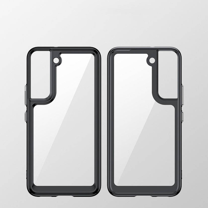 Pouzdro Outer Space Case pro Samsung Galaxy S22+ (S22 Plus) pevný kryt s průhledným gelovým rámem