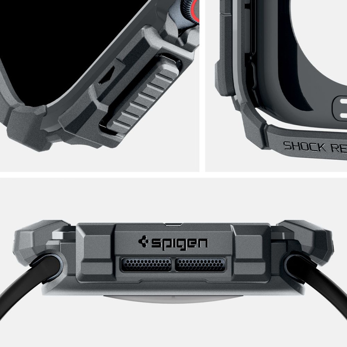 Case Spigen Rugged Armor Apple Watch 10 (46 MM) DARK GREY