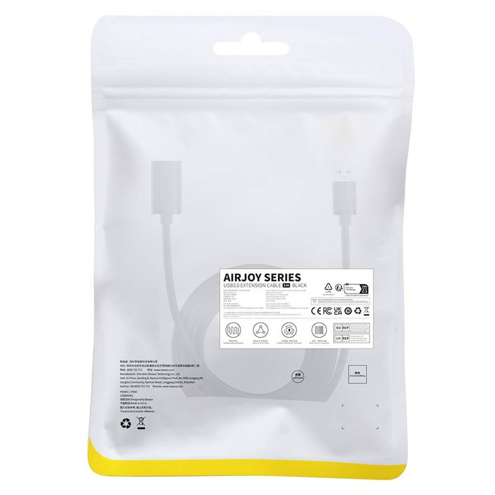 Cable de extensión Baseus AirJoy Series USB 3.0 2m - negro